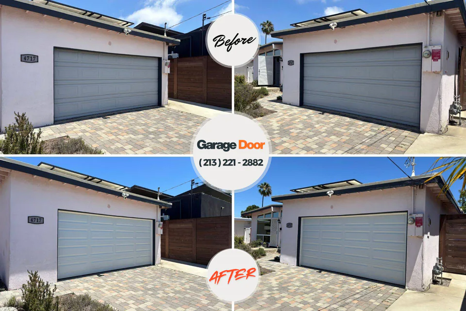 Before and after: garage door company Martinsville, IL